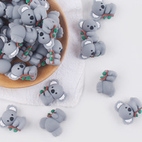 Chaînes de sucettes pour bébé en perles de silicone, animaux de dessin animé, koala