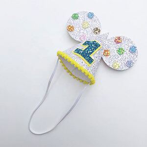 Hot Sale Ins Happy <b>1st</b> <b>Birthday</b> Kids Felt <b>Birthday</b> <b>Hat</b> Baby's Happy <b>Birthday</b> Mouse Ear <b>Hats</b> Decoration - Product Image 3