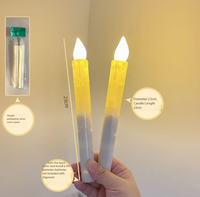 Bougie LED en cire simulée, à piles, pour mariages, fêtes, décoration d'ambiance, lumière de fête de mariage