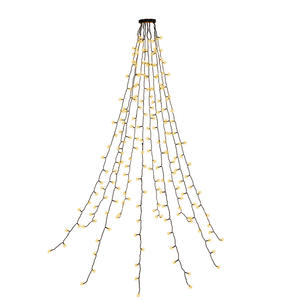 Lumières d'arbre de Noël avec anneau 16 cordes rideau de Noël fée arbre lumière 8 Mode pour la décoration de fête de <span class=keywords><strong>sapin</strong></span> de Noël - Product Image 5