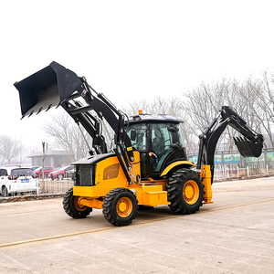 Nouveau <span class=keywords><strong>tracteur</strong></span> excavateur pelleteuse avant compact 4x4 à <span class=keywords><strong>petit</strong></span> chargement avec chargeur sur pneus bon marché à vendre - Product Image 4