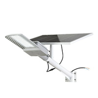 Haute luminosité 60W 100W haute Lux Dia coulée lampadaire solaire en aluminium avec support de bras de montage