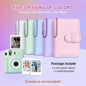 Album photo personnalisé en cuir PU, 28 pochettes, petit format, pour films 2 x 3 pouces, <span class=keywords><strong>mini</strong></span> albums mignons pour filles, pour Fujifilm <span class=keywords><strong>Instax</strong></span> <span class=keywords><strong>Mini</strong></span> 12 - Product Image 6