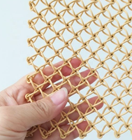 Panneau métallique ultra-léger en treillis décoratif en acier inoxydable à maille losangée diamantée de qualité supérieure pour suspension translucide