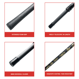 Poteau <span class=keywords><strong>télescopique</strong></span> en fibre de carbone pour filet d'atterrissage pour lac de pêche à la <span class=keywords><strong>carpe</strong></span> tige rétractable épaissie - Product Image 3
