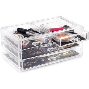 Acrylic Cosmetic Storage <strong>Drawers</strong> and Jewelry Display Box Clear Plastic <strong>Makeup</strong> Organizer - Product Image 4