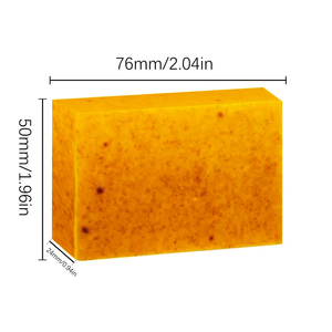 Savon au citron, curcuma et acide kojique, nettoyant en profondeur, hydratant et éclaircissant pour le visage et le corps, tendance - Product Image 6