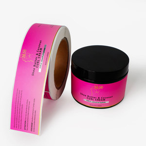 Tùy Chỉnh Chất Lượng Cao Mỹ Phẩm Bopp Nhãn Lá Vàng Chăm sóc Da Dán In Ấn Bao Bì Nhãn Cho Shea Bơ Kem <span class=keywords><strong>Jar</strong></span> - Product Image 1