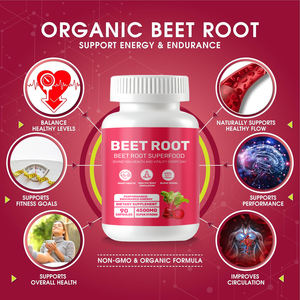 Capsules de betterave en vrac Supplément de santé sans OGM Produit nutritionnel de marque personnalisée OEM - Product Image 2