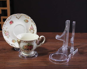 Hiện đại bán buôn tùy chỉnh rõ ràng Acrylic tách trà hiển thị đứng để hiển thị và lưu trữ - Product Image 4
