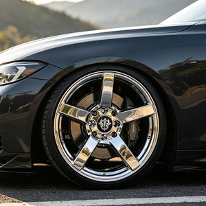 Cerchi FLowtone 15 Pollici 4x100/114.3 Cromati Concavi a 5 Razze 8 Fori, Cerchi OZ Racing per Toyota VW Honda Mazda - Product Image 5