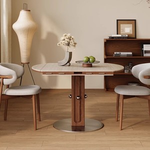 <span class=keywords><strong>Tavolo</strong></span> da pranzo quadrato convertibile e sedie Set, stile nordico <span class=keywords><strong>salvaspazio</strong></span> mobili da sala da pranzo con <span class=keywords><strong>tavolo</strong></span> regolabile - Product Image 3