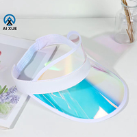 Casquette de sport en PVC transparent anti-UV pour femmes et enfants, idéale pour l'été et les voyages, personnalisable avec logo OEM