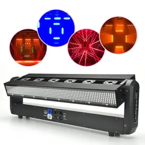 Fabrik preis 6 Köpfe Mix Farbe Moving Head Fat Beam 6 Augen Laser Strobe 3 in1 500MW RGB Sechs Köpfe Swinging Laser