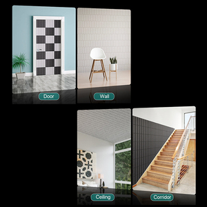 Pegatina de Pared Moderna con Diseño 3D para Oficina <span class=keywords><strong>en</strong></span> Casa, Pegatina de Pared Autoadhesiva de Fibra de Poliéster para Insonorizar la Sala de Estar - Product Image 4