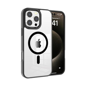 Trong Suốt Chống-Vàng TPU Từ Bìa Đối Với <span class=keywords><strong>iPhone</strong></span> 16 Pro Max 15 & 14 Pro Với Kim Loại Ống Kính-Điện Thoại Di Động Trường Hợp - Product Image 1