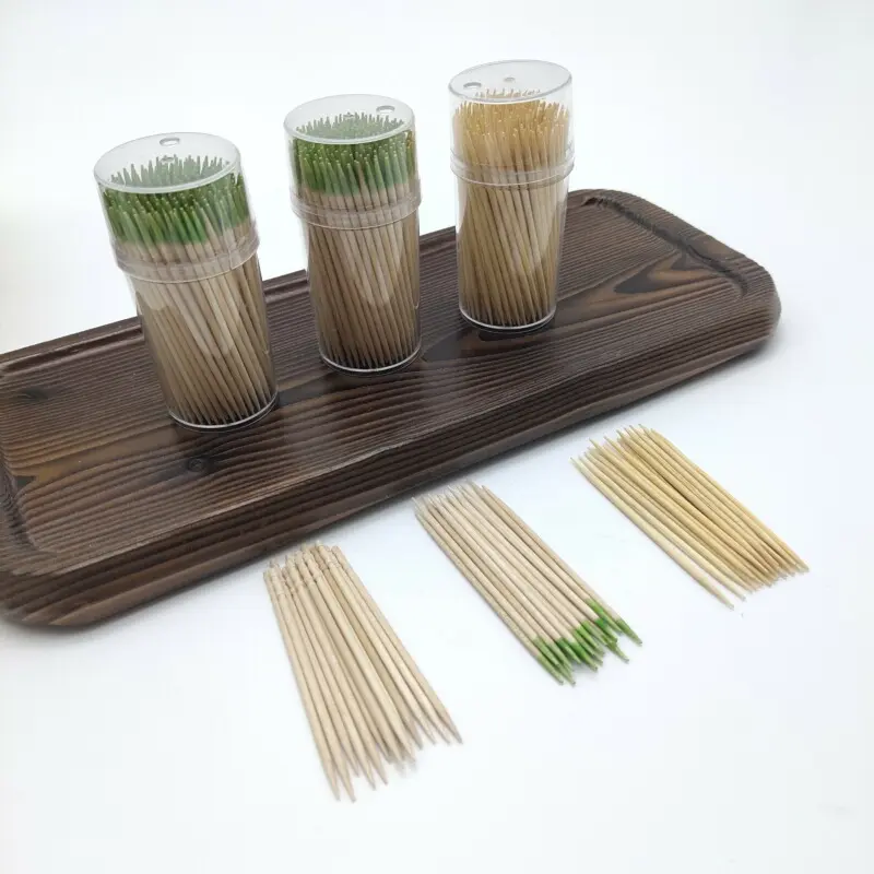 Ökologisch-freundlicher 2,0 65 mm feiner Bambus-Holz-Zahnstocher Bambus-Zahnstocher
