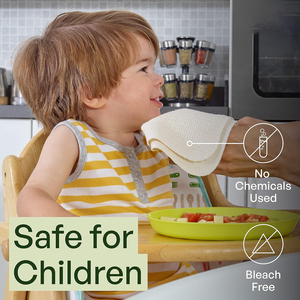 Serviettes en papier réutilisables Lavables en <span class=keywords><strong>coton</strong></span> biologique respectueux de la nature Alternative Épais Fort Plat de cuisine sans papier Réutilisable - Product Image 2