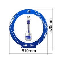 Présentoir rotatif magnétique lévitant pour bouteilles, en plastique et métal, avec LED, pour publicité en bar et KTV - Vente en gros LiqVis