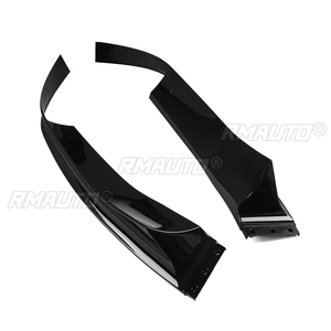 3 PCS <b>Car</b> Front Bumper Lip <b>for</b> BMW X5 F15 M Sport 2014-2018 Body Kit Spoiler Splitter <b>Diffuser</b> Carbon Fiber Style Glossy Black - Product Image 4