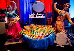 Estatua de boda de Lord Radha Krishna FRP, decoración de vestíbulo de boda india, estatuas de entrada y vestíbulo de boda hindú de Radha Krishna Australia - Product Image 5