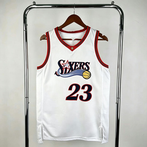 <span class=keywords><strong>Maillot</strong></span> de basket-ball personnalisé en gros avec logo, <span class=keywords><strong>maillot</strong></span> de basket-ball Philadelphia <span class=keywords><strong>76ers</strong></span>, <span class=keywords><strong>maillot</strong></span> d'entraînement respirant en mesh - Product Image 3
