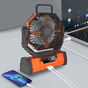 Ngoài Trời Cắm Trại Fan F6 Điều Khiển Từ Xa LED Đèn Lồng 20000MAh Pin Powered Có Thể Sạc Lại Xách Tay Fan Lều Du Lịch Bàn Nhà Sử Dụng - Product Image 3