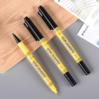 Stylo à double pointe de qualité supérieure, pointe fine de 0,5 mm et pointe large de 1 mm, marqueurs à séchage rapide et imperméables pour fournitures scolaires, vente en gros