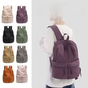 Unisex <b>Backpacks</b> Waterproof Bagpack Bags <b>Simple</b> Plain Color <b>Backpack</b> for Daily Sports Travel - Product Image 1