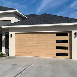 Portes <span class=keywords><strong>de</strong></span> <span class=keywords><strong>garage</strong></span> modernes à isolation thermique, panneaux lisses noir mat, couleurs personnalisées, norme européenne, pour villas - Product Image 1