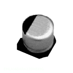 Condensador SMD Original de 22 uF, Montaje en Superficie, EMLA160ARA220ME61G, CAP ALUM 22UF 20% 16V - Product Image 1