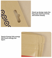Sacs en papier kraft personnalisés avec logo pour l'électronique, emballage refermable à fermeture éclair pour câbles de charge USB et écouteurs