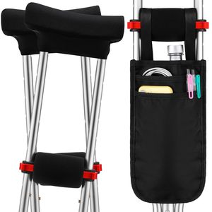 Free sample Aluminium Alloy Crutches the Elderly and the Disabled with Adjustable Height and Anti-slip <b>Underarm</b> Crutches <b>bag</b> - Product Image 1