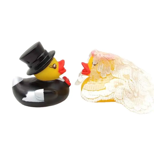 Vui bóp biểu tượng tùy chỉnh in nổi đám cưới cao su vịt - Product Image 5