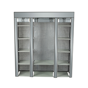 Various Adjustable <strong>Canvas</strong> Cupboard <strong>Single</strong> <strong>Wardrobe</strong> Home Bedroom Furniture Widely Used Bedroom <strong>Wardrobe</strong> - Product Image 4