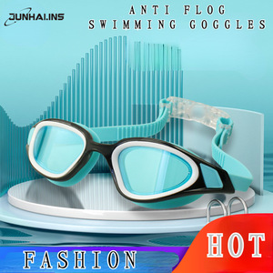 Swimming Goggles Anti Fog Waterproof Pc Lens Orange <b>Black</b> <b>Frame</b> Adult Unisex - Product Image 5