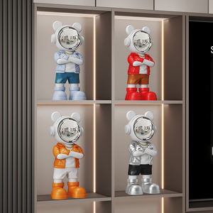 Figuras <span class=keywords><strong>de</strong></span> Acción <span class=keywords><strong>de</strong></span> Astronautas, Estatua <span class=keywords><strong>de</strong></span> Resina Pintada a Mano, Juguete Artístico <span class=keywords><strong>de</strong></span> Moda, Artesanía, Decoración para Escritorio, Sala <span class=keywords><strong>de</strong></span> Estar, Oficina, Vinoteca, Hogar - Product Image 3