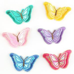 Hot Sale Bulk Stock Iron on Beautiful Colors Simulation 3D butterfly for Costume Kids Clothes - Product Image 1