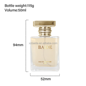 Wholesale Custom Luxury Square Glass Design Perfume <b>Spray</b> <b>Bottle</b> 30ml 50ml 100ml <b>Empty</b> Clear Crimp Perfume <b>Bottle</b> - Product Image 4