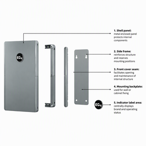 Batería de Fosfato de Hierro y Litio E G 4 de 280 Ah, 51.2 V, 14.3 kWh, para Montaje en Pared Interior, UL9540A - Product Image 5