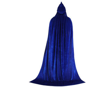 Femme Homme Gothique Capuche Velours Longue Cape Vampire Costume d'Halloween Cape pour Homme et Femme - Product Image 5