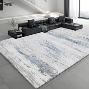 Alfombra Rectangular de Estilo Italiano, Diseño Abstracto 2025, Antideslizante, Imitación de Cachemira, Cobertura Total, para Sala de Estar y Dormitorio - Product Image 4