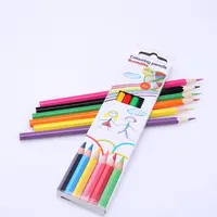 ดินสอสี6กล่อง,สีไม้เคลือบป้องกันสิ่งแวดล้อมดินสอสีสำหรับนักเรียนของขวัญ