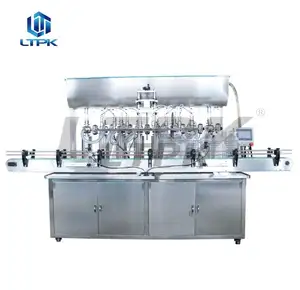 Lianteng Machine Customized High Speed 2 4 6 8 12Heads Automatic vegetable cooking Oil bottle Cream Servo Paste Filling Machine