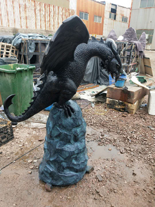 Alta calidad vida tamaño grande al aire libre metal <span class=keywords><strong>Dragon</strong></span> estatua - Product Image 2