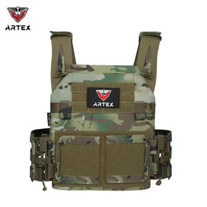 Gilet tactique Artex de haute qualité à dégagement rapide, pour entraînement extérieur, porte-plaques Molle camouflage, protection corporelle - Product Image 1