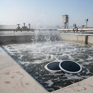Diffuseur à bulles fines de 9 pouces, <span class=keywords><strong>membrane</strong></span> en caoutchouc <span class=keywords><strong>EPDM</strong></span> pour le traitement de l'eau, réservoir d'aération - Product Image 5