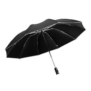 Paraguas Solar Innovador de Tres Pliegues con Botón, Tira Reflectante, Linterna LED Automática y Apertura Invertida para Lluvia - Product Image 5