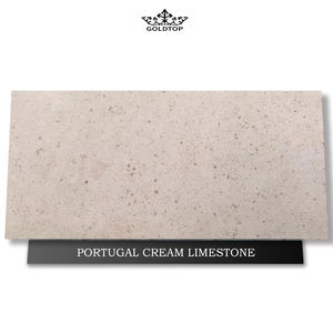 Grande dalle élégante en calcaire crème <span class=keywords><strong>du</strong></span> <span class=keywords><strong>Portugal</strong></span> avec un ton beige subtil pour les panneaux muraux de hall modernes et la conception d'un <span class=keywords><strong>comptoir</strong></span> de réception - Product Image 3