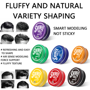 Livraison rapide, personnalisation, parfum biologique, couleur naturelle, boîte en aluminium, cire pour cheveux, pommade pour les coiffures masculines - Product Image 6